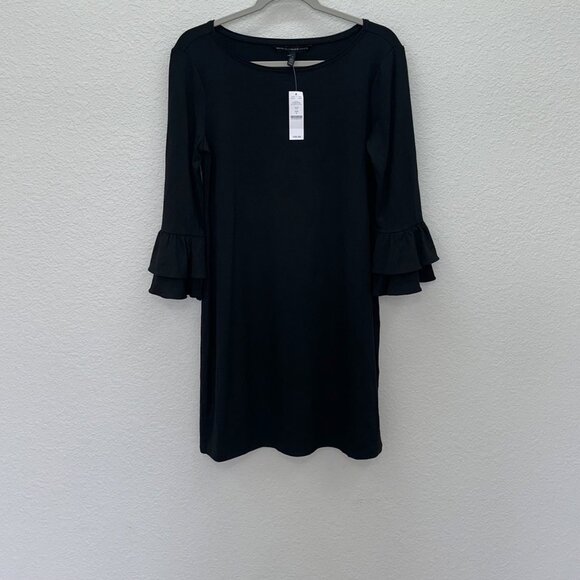 White House Black Market 3Q Tiered Sleeve Knit Dress Womens size Small NEW - Picture 1 of 5